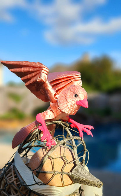 3D printed articulate Canary fidget toy, Stress Reliever, Sensory Toy.
