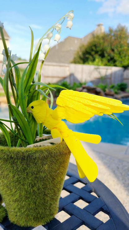 3D printed articulate Canary fidget toy, Stress Reliever, Sensory Toy.