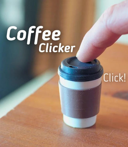 Coffee Clicker Toy – Cute 3D Printed Coffee Cup Fidget