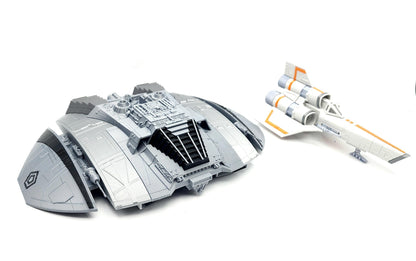 Battlestar Galactica Cylon Raider | 3D Printed Model | Sci-Fi Desk Display