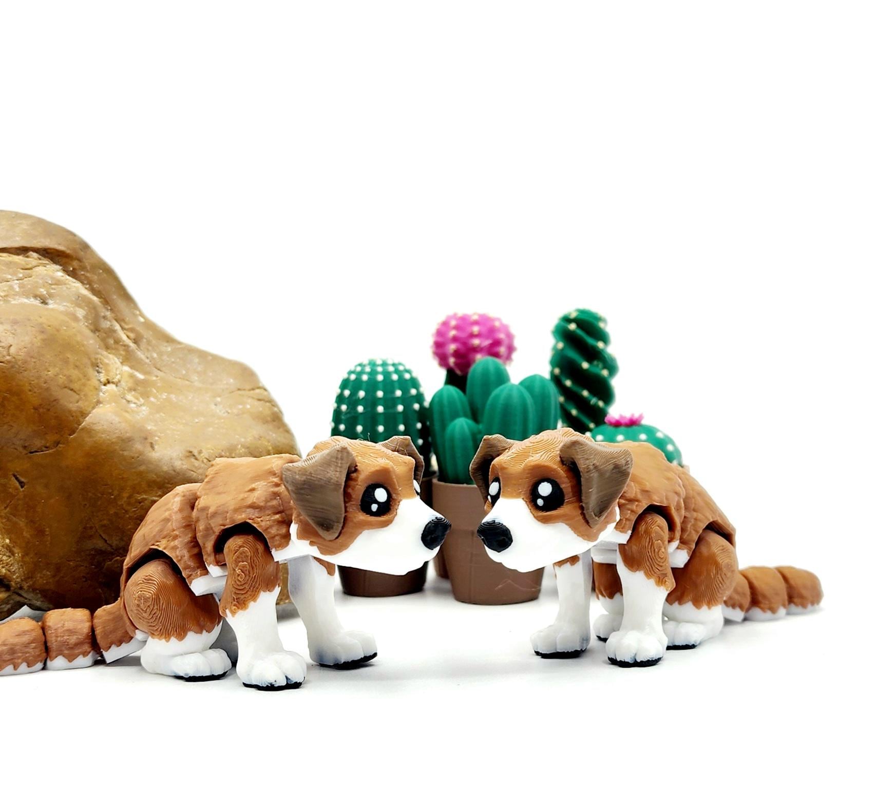 3D Printed Mini Dog Fidget Toy - Adorable Desk Pet - Fidget Toy - Pocket Puppy