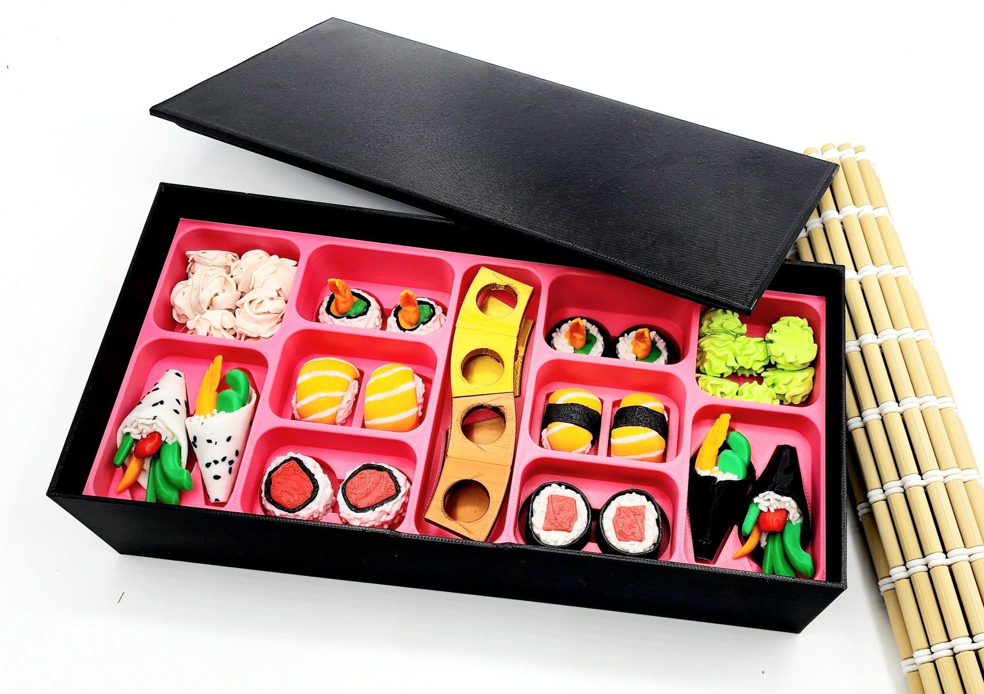Sushi Chess Set – 3D Printed Novelty Chess Game | Perfect Gift for Sushi Lovers & Chess Fans