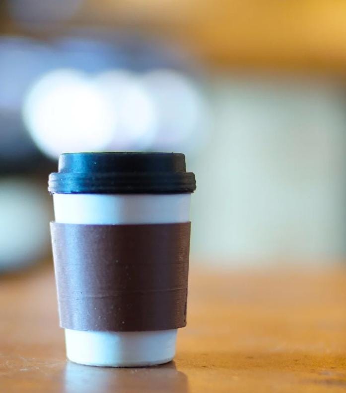 Coffee Clicker Toy – Cute 3D Printed Coffee Cup Fidget