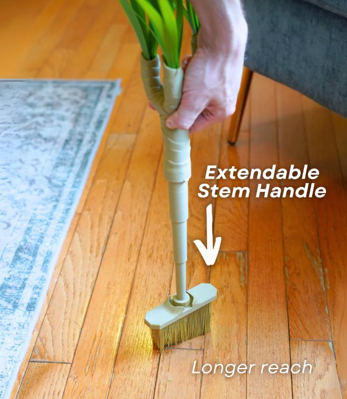 3D Printed Dragon Tree Dusting Set - Whimsical Cleaning Brush, Dustpan & Dustbin - Unique Home Decor