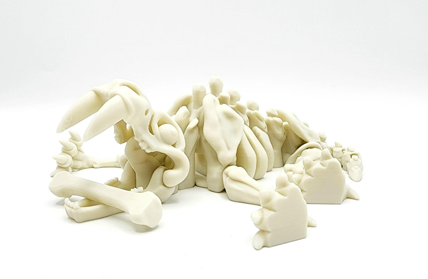 3D Printed Articulated Sabertooth Tiger Fidget Toy - Prehistoric Cat - Stress Relief - Desk Decor