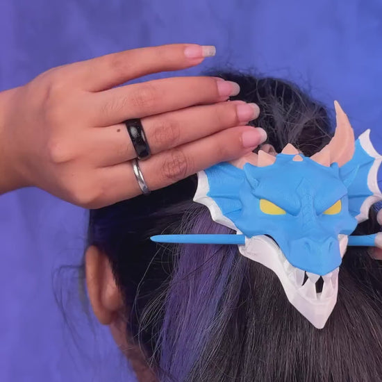 3D printed Dragon’s Relic Hair Pin