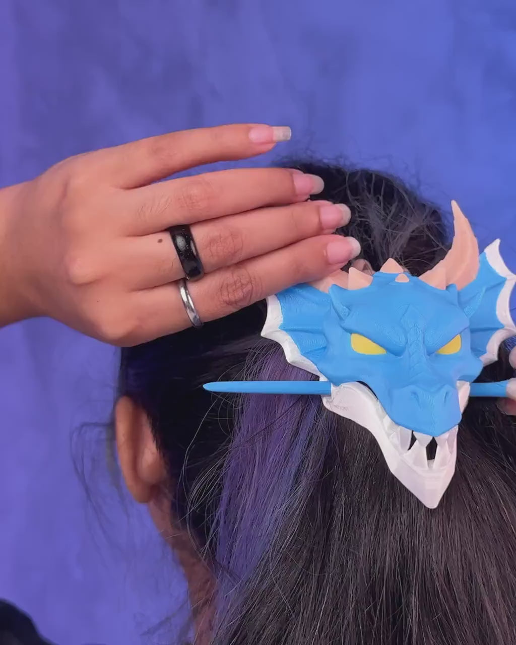 3D printed Dragon’s Relic Hair Pin
