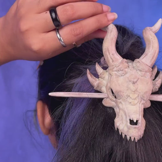 3D printed Bone Trophy Hair Pin