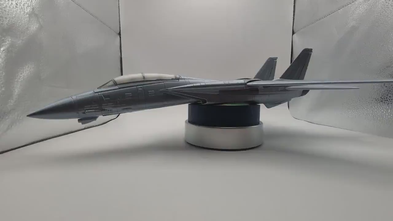 3D printed highly detailed F-14 Tomcat with articulating wings. Action Figure, Fidget Toy.