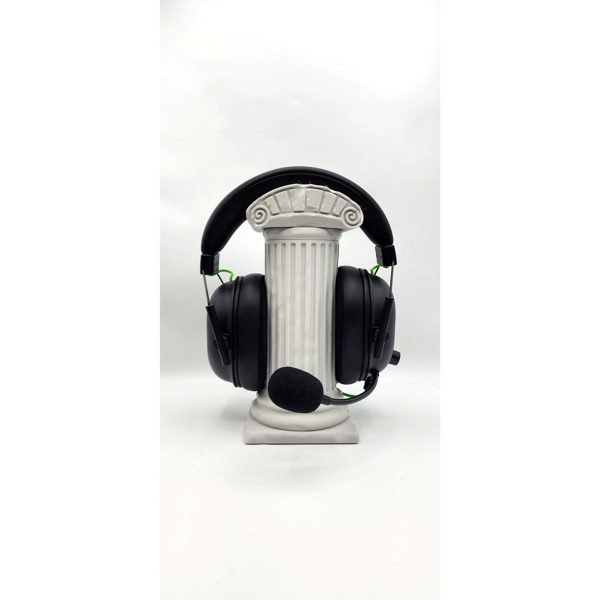 Roman Pillar 3D printed headphone stand, view 2