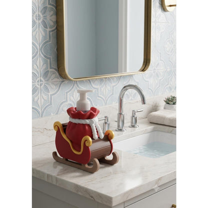 Santa's Sleigh 3D printed soap holder, view 2