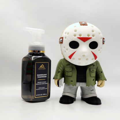 Camp Slasher Mask 3D printed soap dispenser holder, view 1