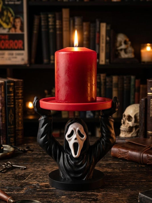 Halloween Ghoul 3D printed candle holder, view 1