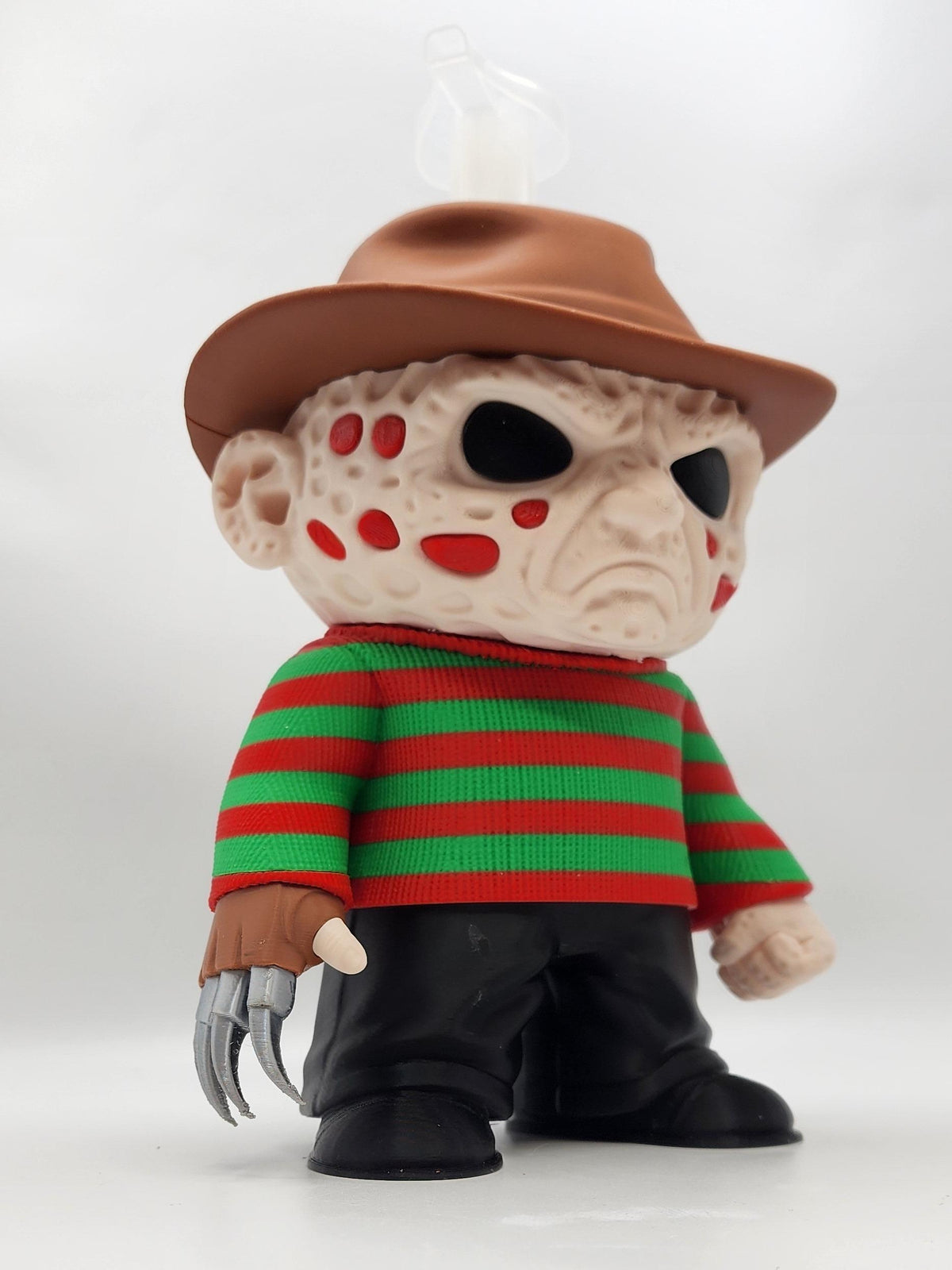 Horror Chibi Figure 3D printed soap pump holder, view 5