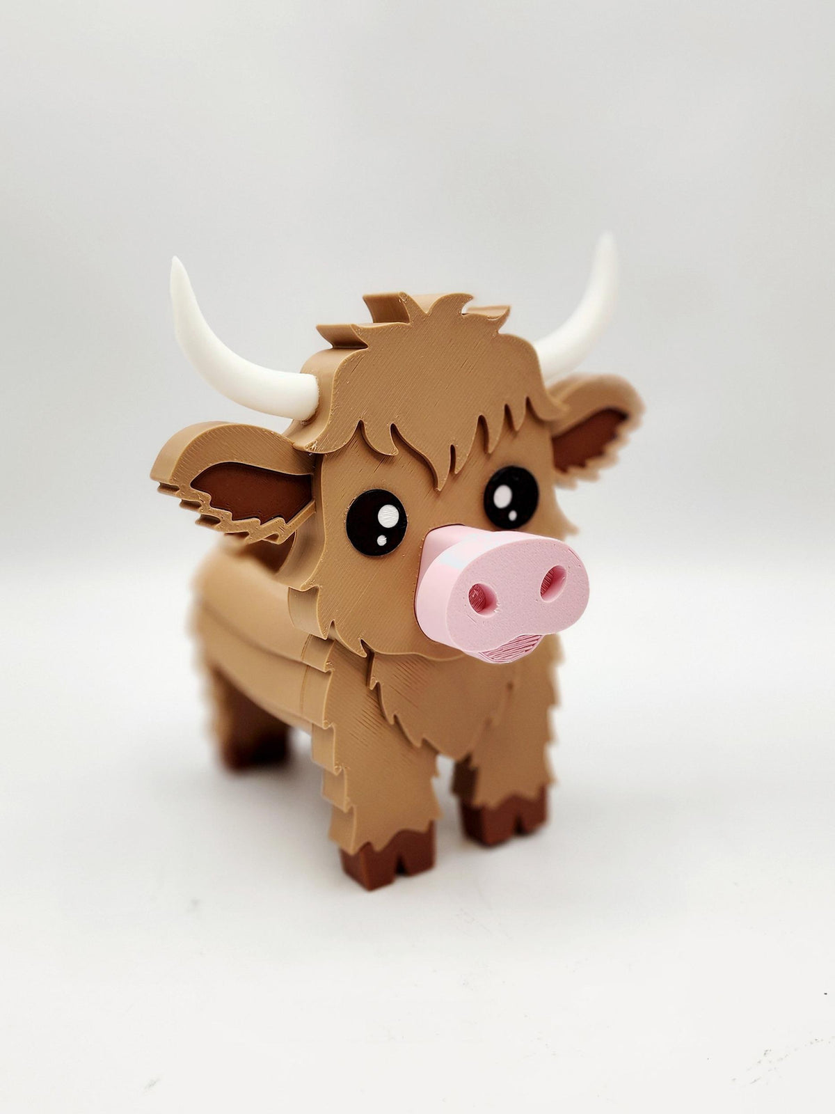 Highland Cow 3D printed eyeglasses holder, view 5