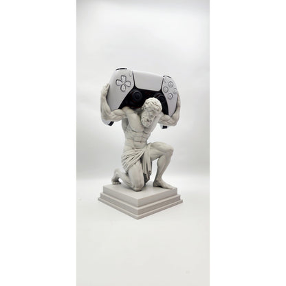 Atlas statue 3D printed controller stand, view 8
