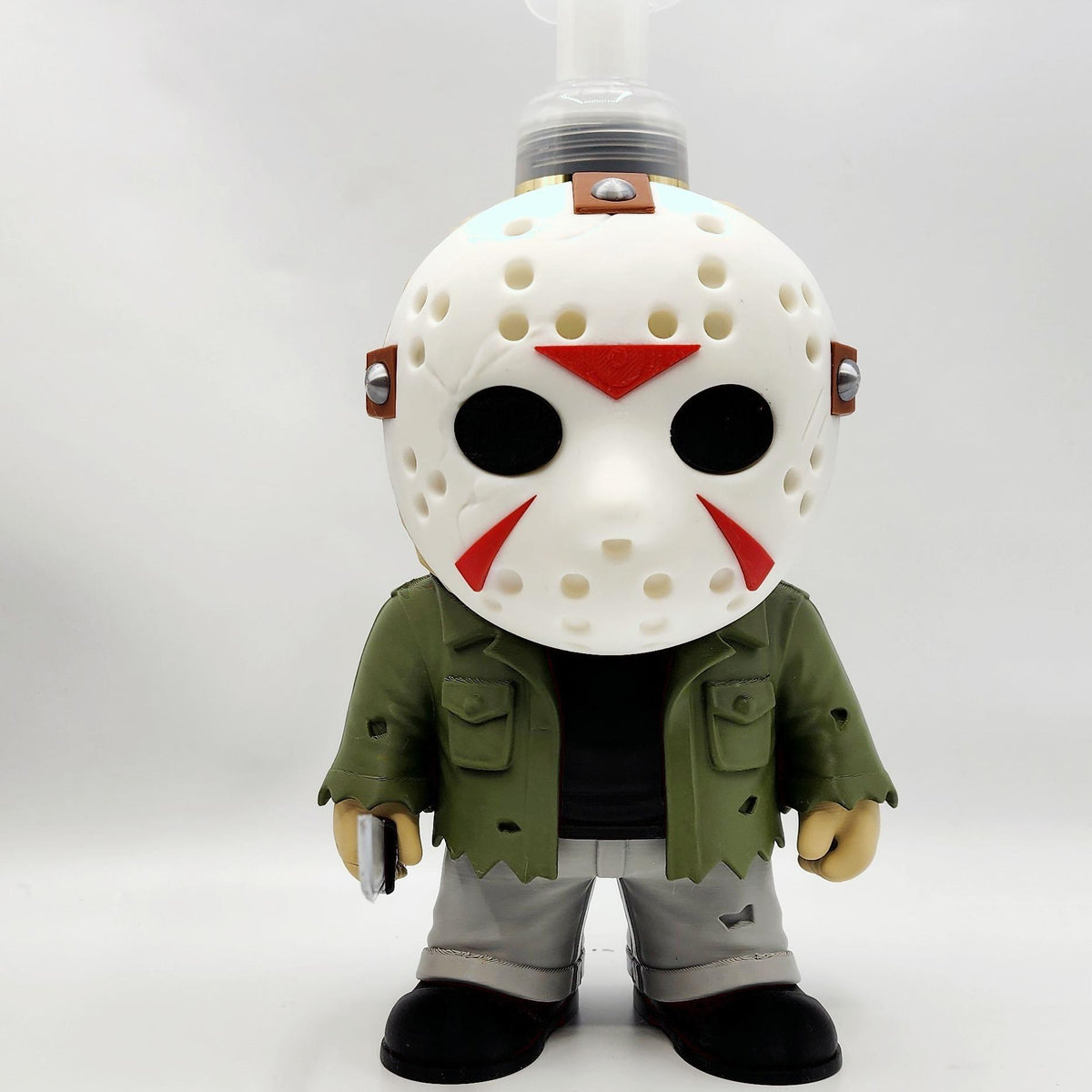 Camp Slasher Mask 3D printed soap dispenser holder, view 5