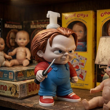 Creepy Killer Doll 3D printed soap holder, view 1