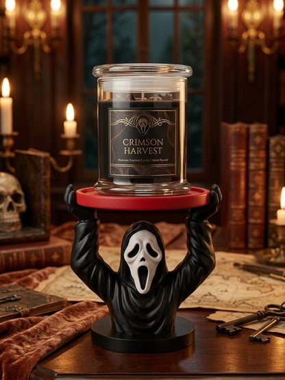 Halloween Ghoul 3D printed candle holder, view 2