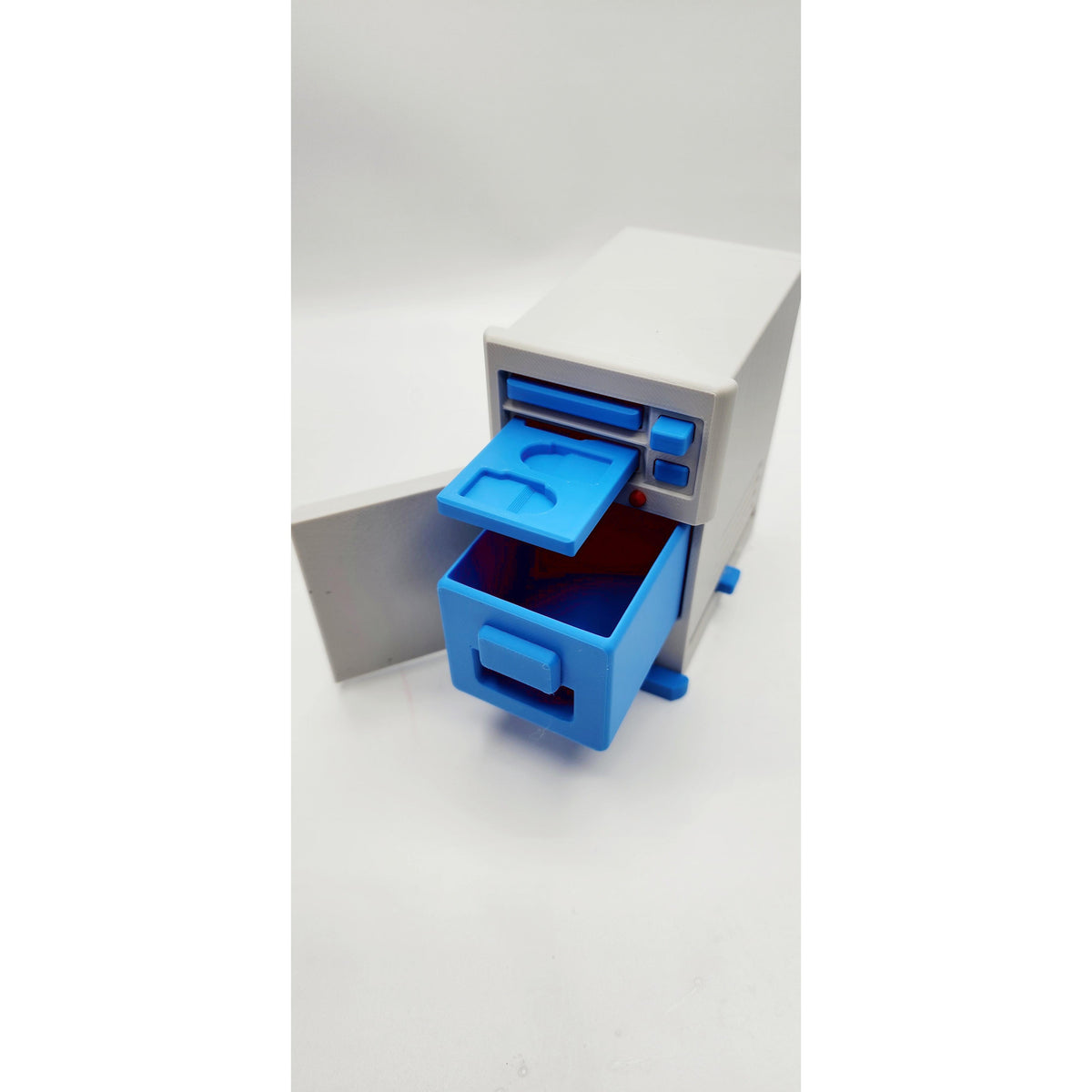 Retro 90s PC 3D printed desk organizer, view 5