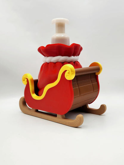 Santa's Sleigh 3D printed soap holder, view 7