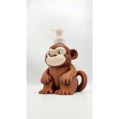 Cute Monkey 3D printed soap dispenser holder, view 7