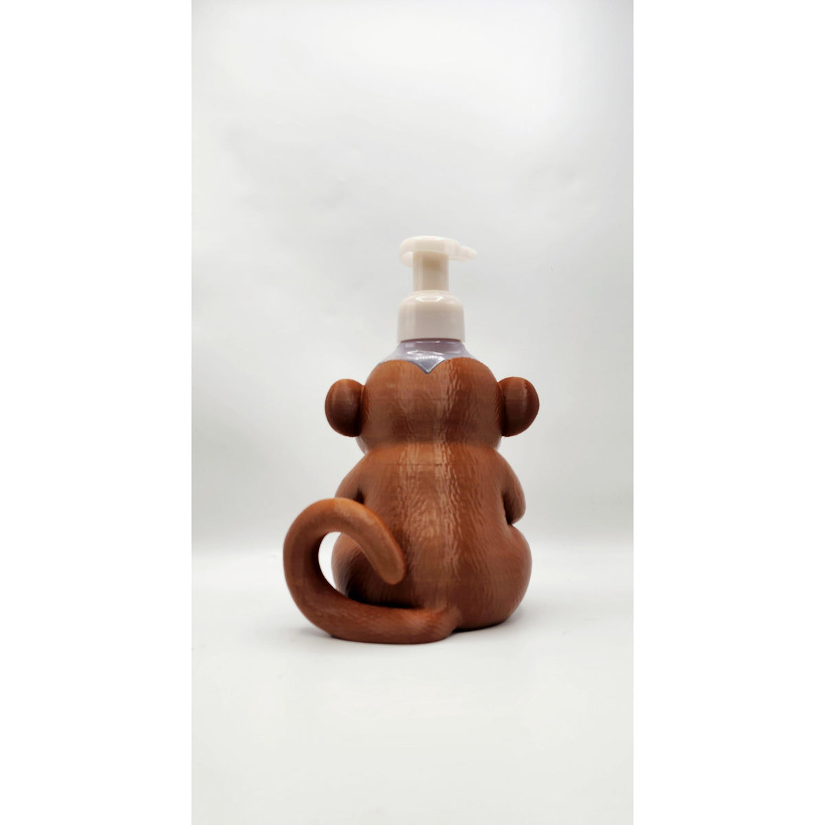 Cute Monkey 3D printed soap dispenser holder, view 5