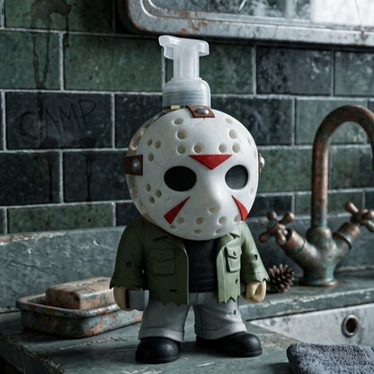 Camp Slasher Mask 3D printed soap dispenser holder, view 2