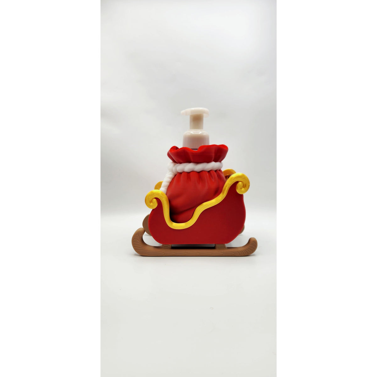 Santa's Sleigh 3D printed soap holder, view 6