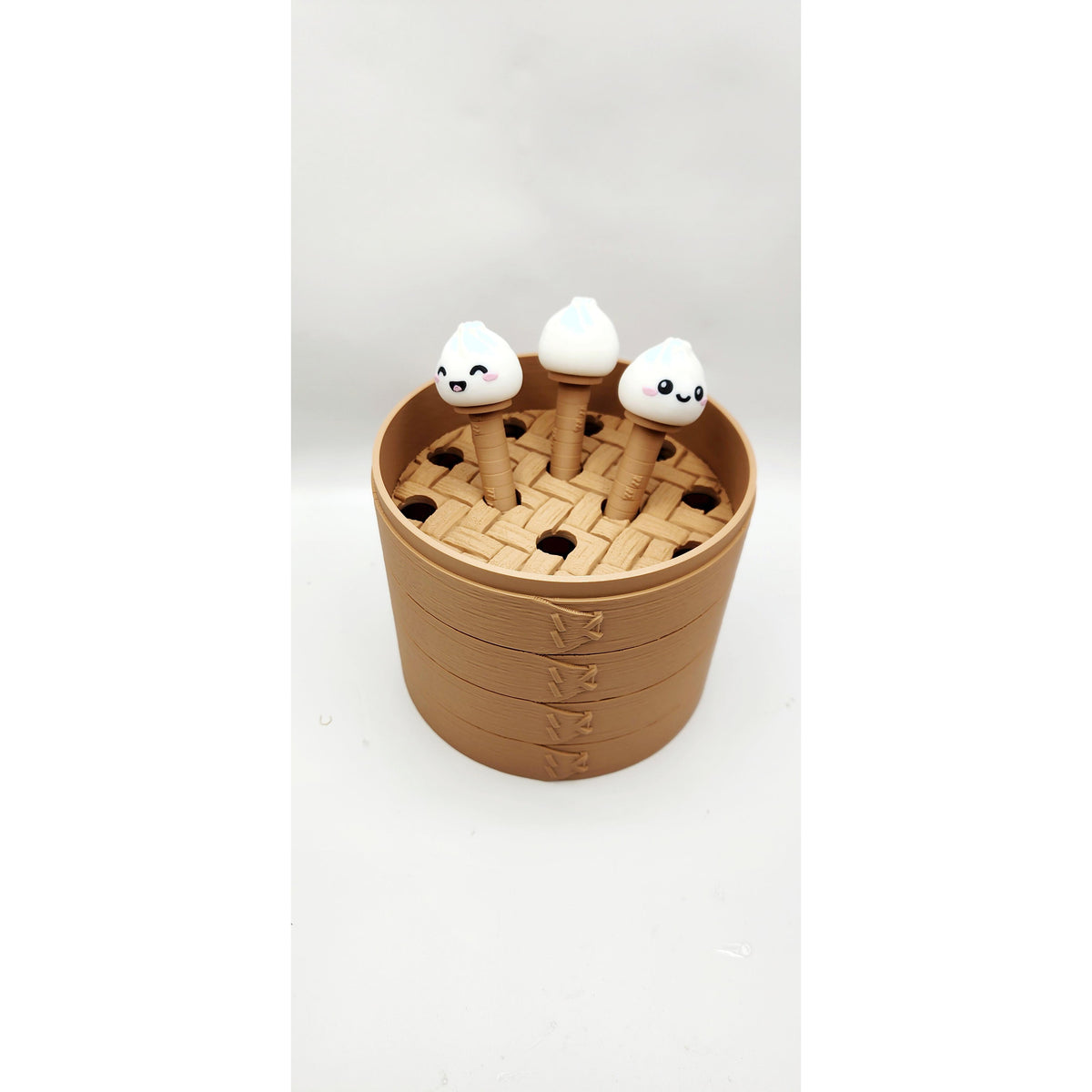 Kawaii Dumpling 3D printed clicker pens, view 6