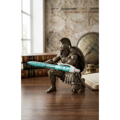 Kneeling Warrior 3D printed pen holder, view 2