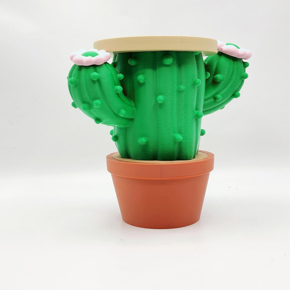 Desert Cactus 3D printed candle holder, view 6