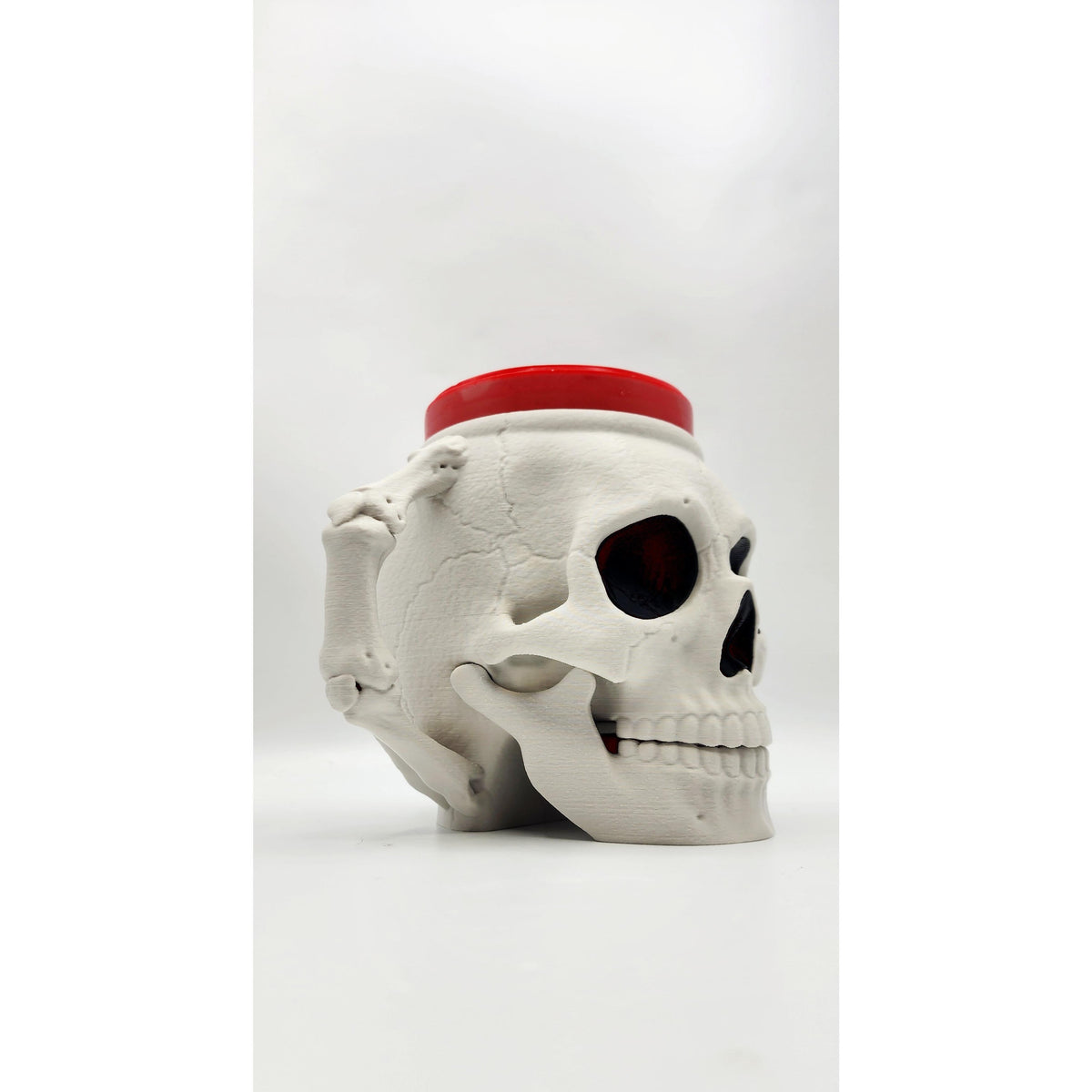 Skullivan Skull 3D printed ice cream pint holder, view 8