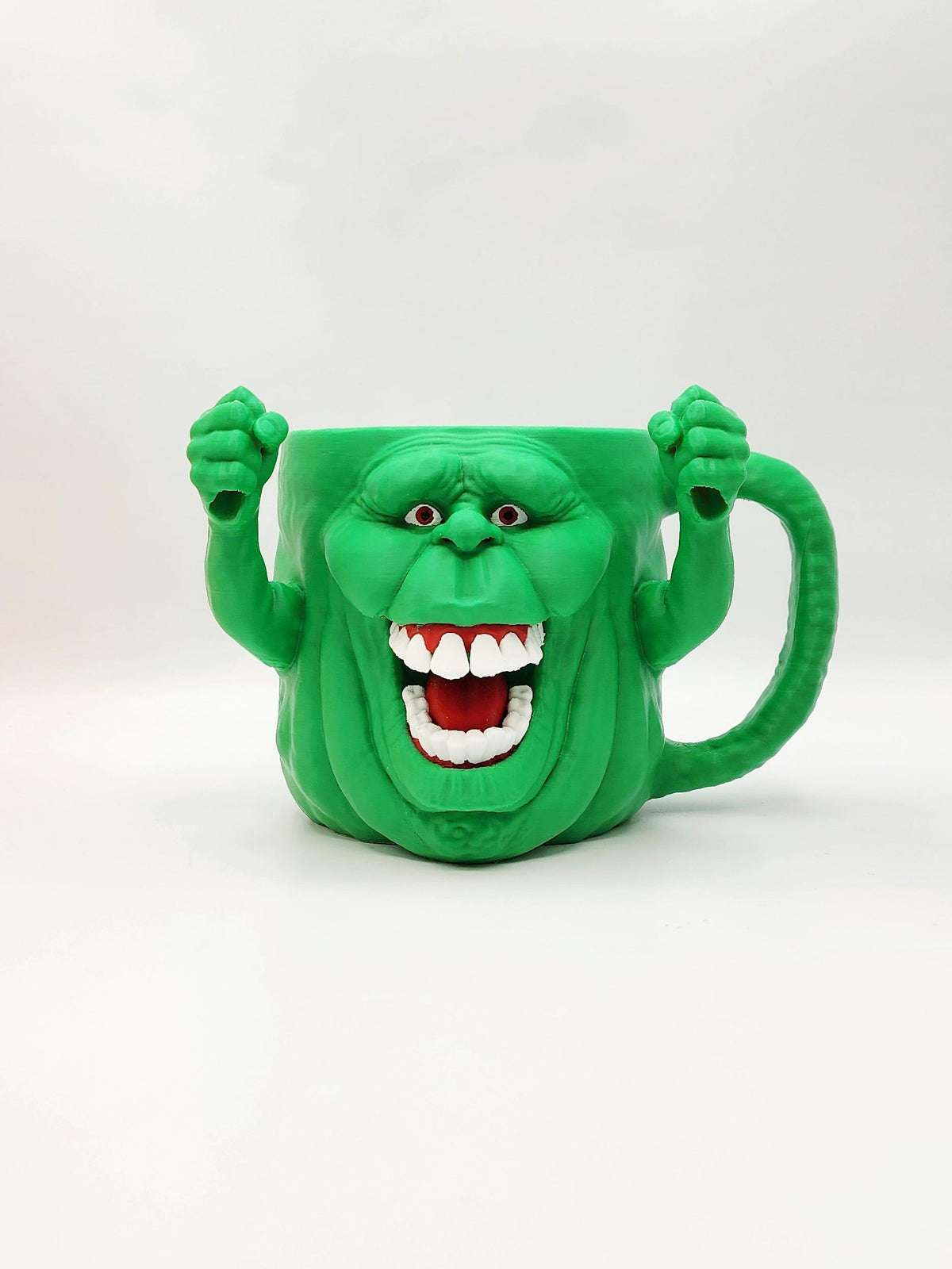Hungry Green Ghost 3D printed ice cream pint holder, view 6