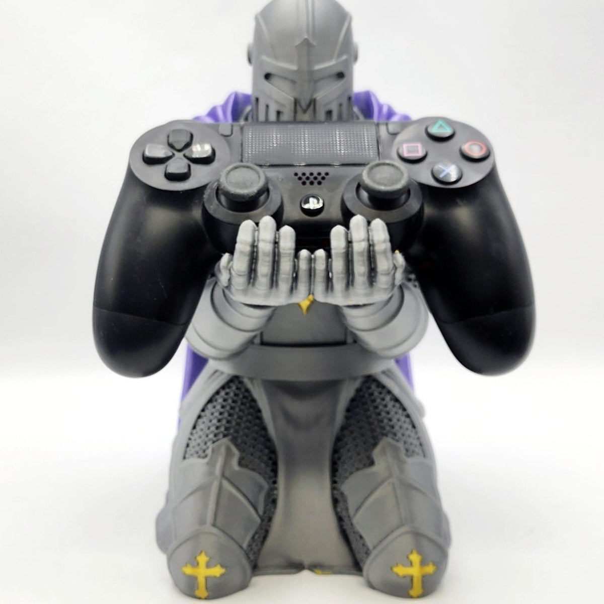 Kneeling Knight Paladin 3D printed controller stand, view 2