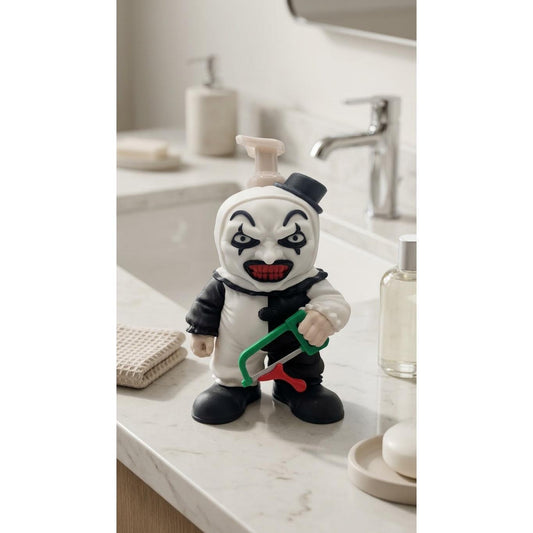 Slasher Mime Clown 3D printed soap holder, view 1