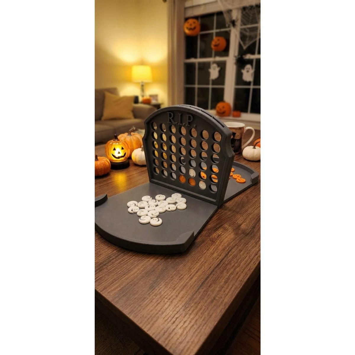 Halloween Tombstone Connect 3D printed game, view 4