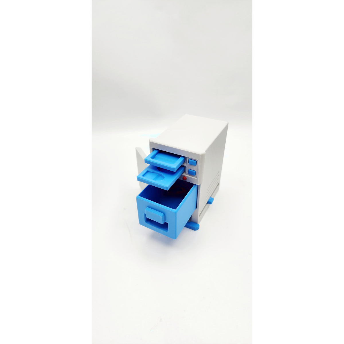 Retro 90s PC 3D printed desk organizer, view 4