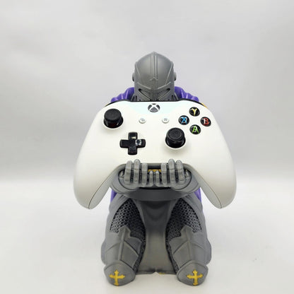 Kneeling Knight Paladin 3D printed controller stand, view 3
