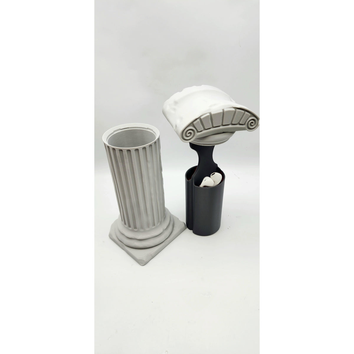Roman Pillar 3D printed headphone stand, view 6