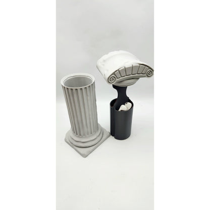 Roman Pillar 3D printed headphone stand, view 6