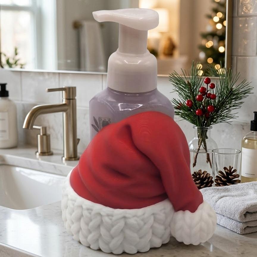 Santa Claus 3D printed soap dispenser holder, view 9