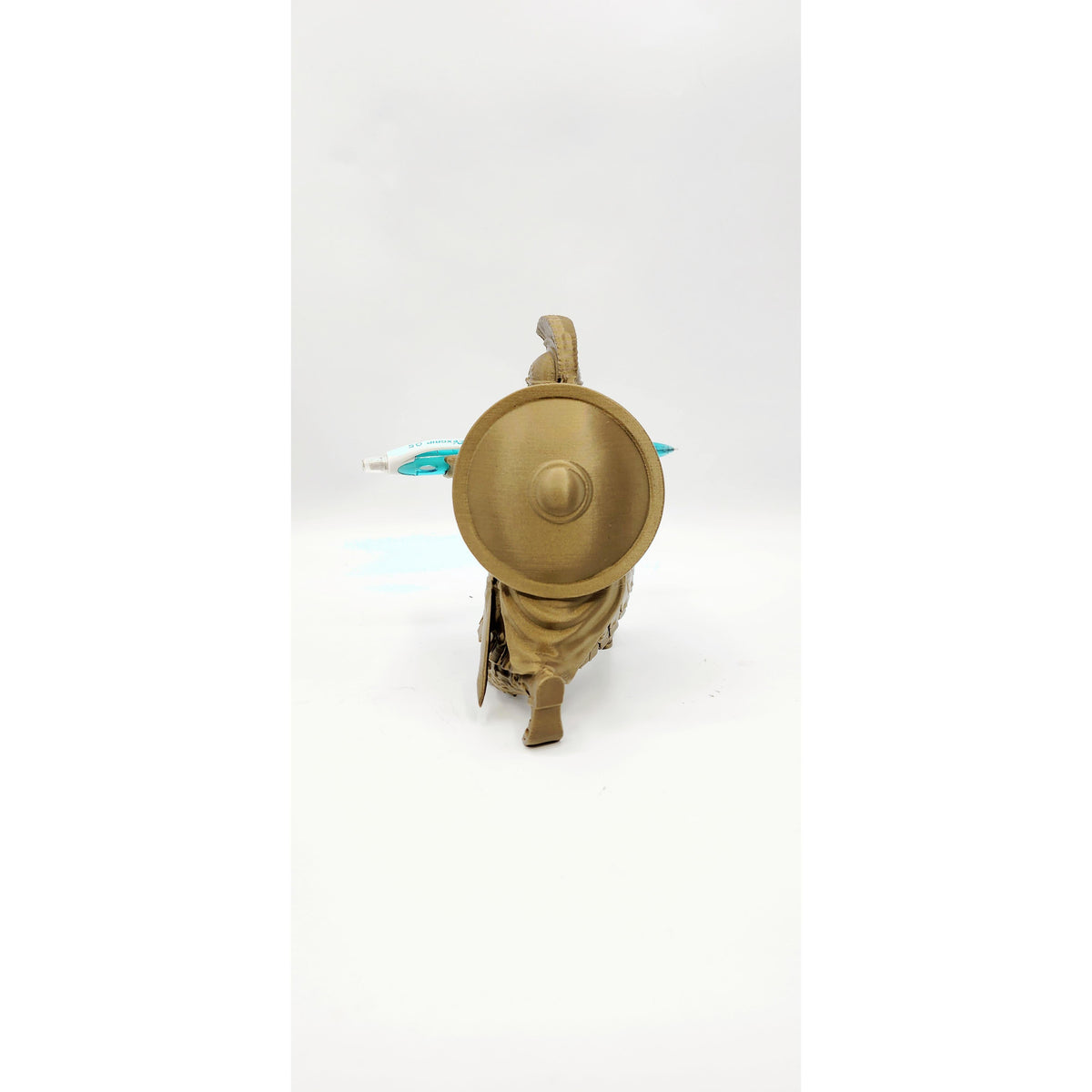 Kneeling Warrior 3D printed pen holder, view 5