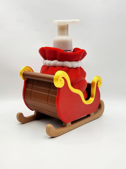 Santa's Sleigh 3D printed soap holder, view 8