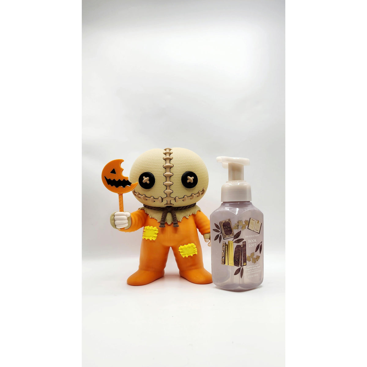 Burlap Sack Figure 3D printed soap bottle sleeve, view 9