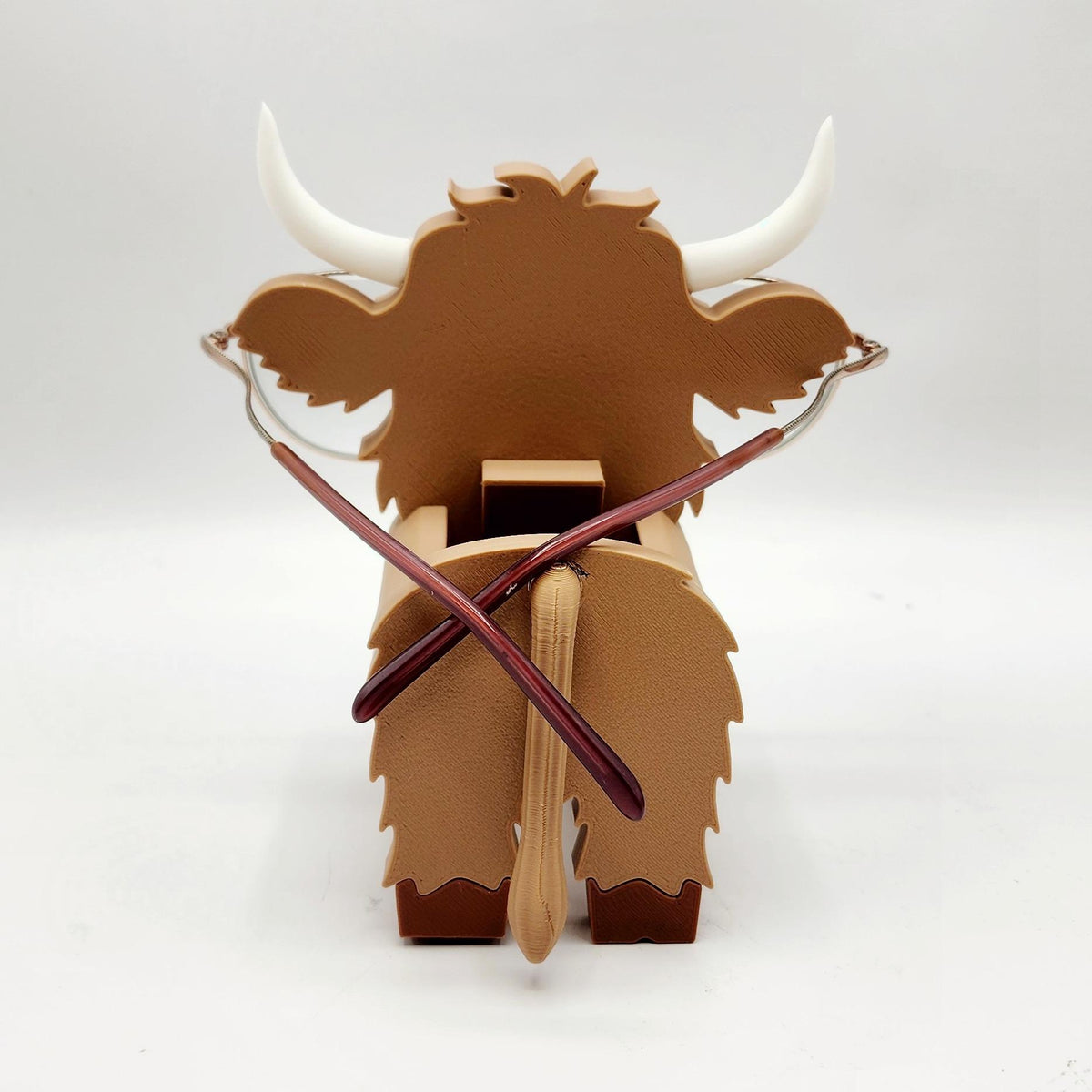 Highland Cow 3D printed eyeglasses holder, view 8