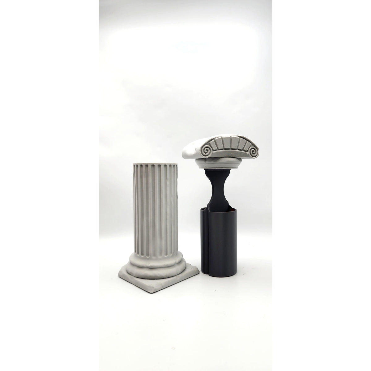 Roman Pillar 3D printed headphone stand, view 5