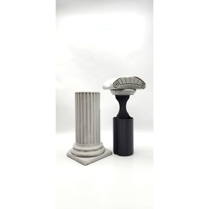 Roman Pillar 3D printed headphone stand, view 5