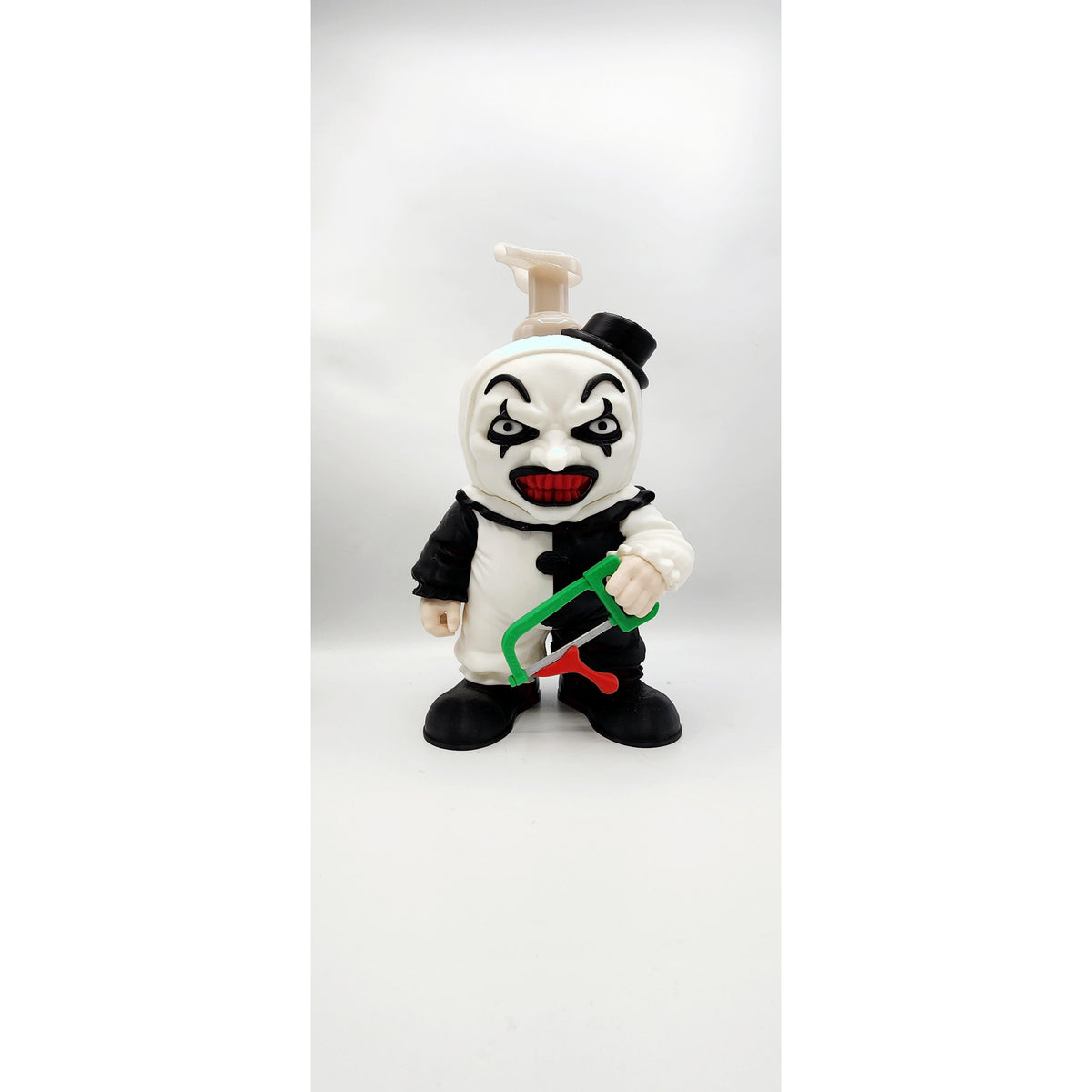Slasher Mime Clown 3D printed soap holder, view 3
