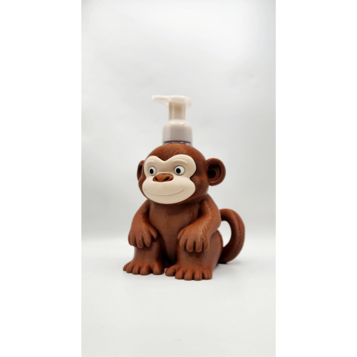 Cute Monkey 3D printed soap dispenser holder, view 4